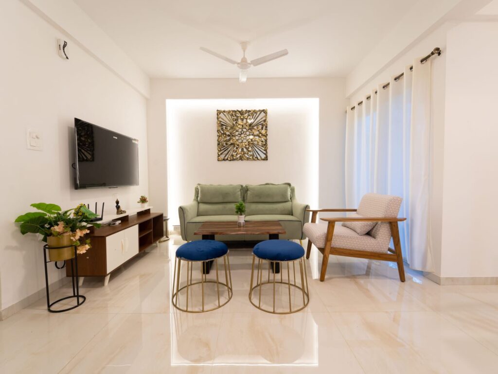 2bhk apartment, 2bhk, flat, apartment, siolim, gated complex, north goa, furnished apartment, furnished flat