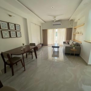 2bhk, apartment, flat, rent, furnished, siolim, gated complex, pool, security, rental flat, rental apartment, north goa, goa