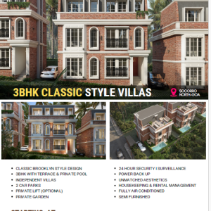 socorro, 3bhk villa, villas in north goa, goa, private pool, security, terrace with private pool, private lift, private garden, 3bhk